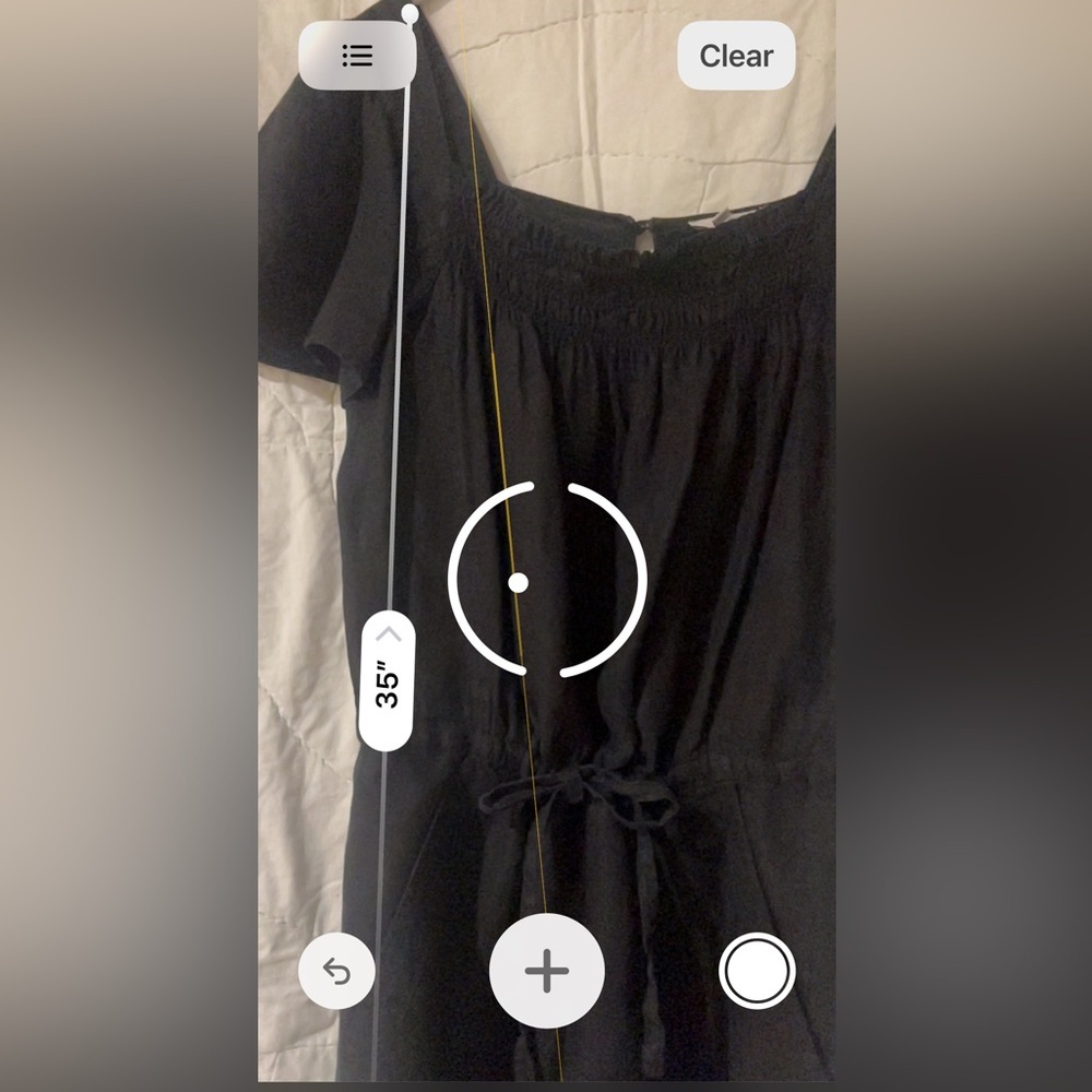 Joie Black Linen Short Sleeve with Pockets Romper Sz: Small - Picture 8 of 9